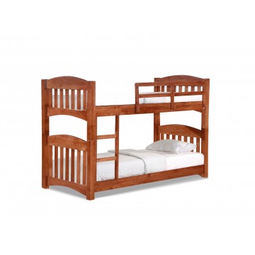 Children Wooden Double Deck Bunk Bed CBR1154 (Available in 3 Colors)