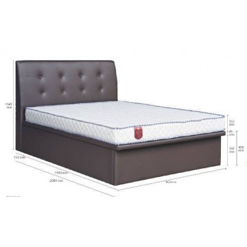 Fabric/Faux Leather Storage Bed LB1181