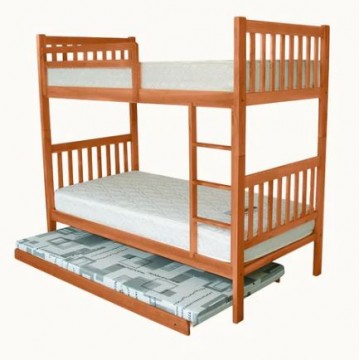 Double Deck Bunk Bed DD1011 (Available in 2 Colors)