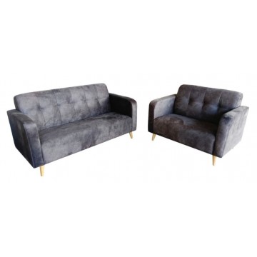 2/3 Seater Fabric Sofa With Stool Set FSF1100B