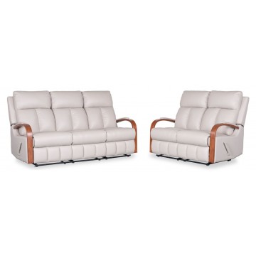2/3 Seater Sofa Set SFL1292A Half Leather Recliner (Available in 3 colors)