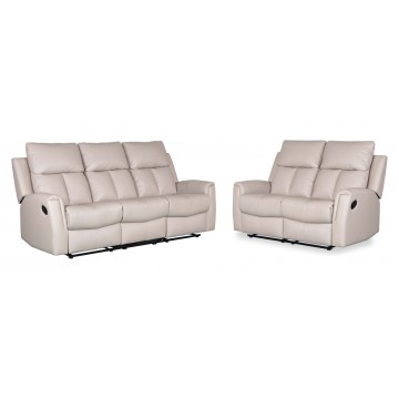 2/3 Seater Sofa Set SFL1293A Half Leather Recliner (Available in 3 colors)