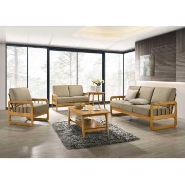 1/2/3 Seater Wooden Sofa WS1068 (Available in 2 colors)