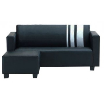 Charlie 3-seater Faux Leather Sofa + Stool (Available in 6 colors)
