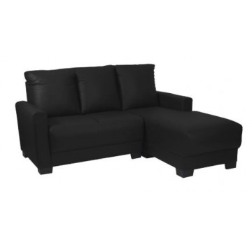Clement 3 Seater Faux Leather L-Shaped Sofa (Available in 3 colors)