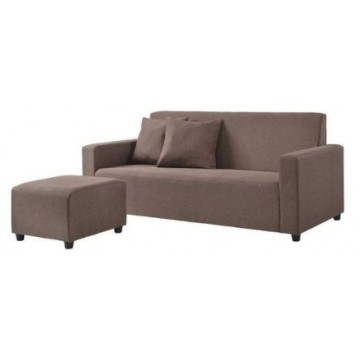 Stella Fabric 3 Seater Sofa + Stool (Available in 2 colors)