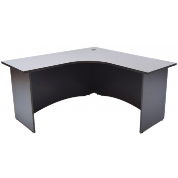 Grey L-Shaped Writing Table