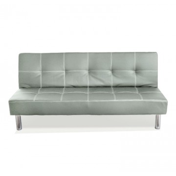 3-Seater Faux Leather Sofa Bed SFB1050 (Grey)